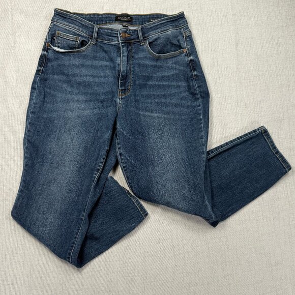 Judy Blue Huntington High Rise Slim Fit Jeans Dark Wash Denim Size 14W - Picture 1 of 12